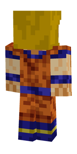 Blue skin: body, back render
