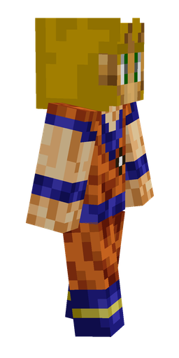 Blue skin: body, right side render