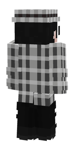 Black skin: body, back render