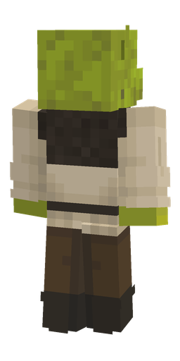 Black skin: body, back render