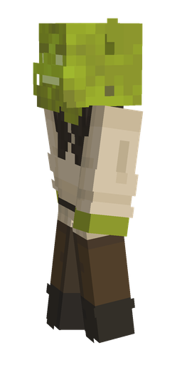 Black skin: body, left side render