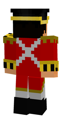 Black skin: body, back render