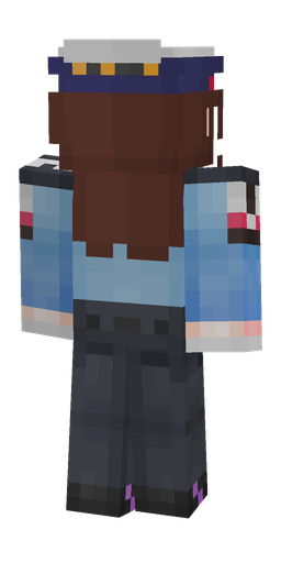 Black skin: body, back render