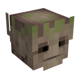 Brown skin: head render