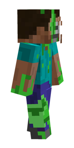 Blue skin: body, right side render