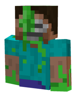 Blue skin: bust render