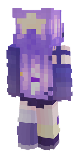 Blue skin: body, back render
