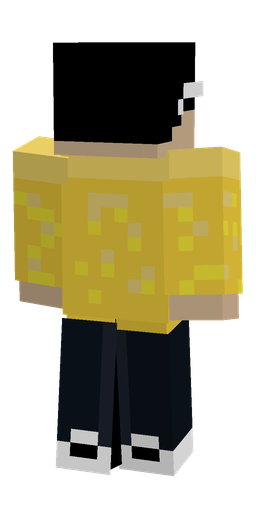 Black skin: body, back render