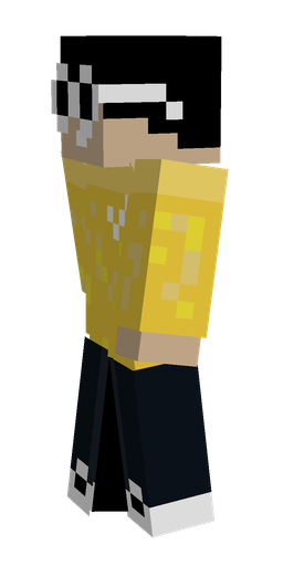 Black skin: body, left side render