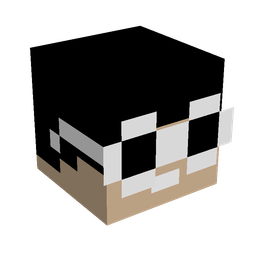 Black skin: head render