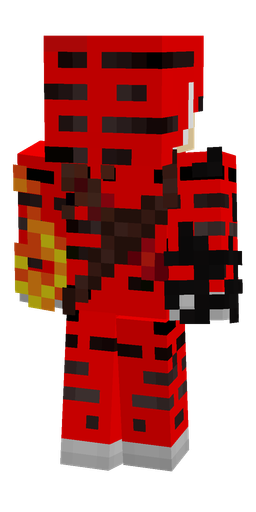 Black skin: body, back render