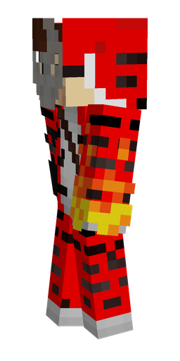 Black skin: body, left side render