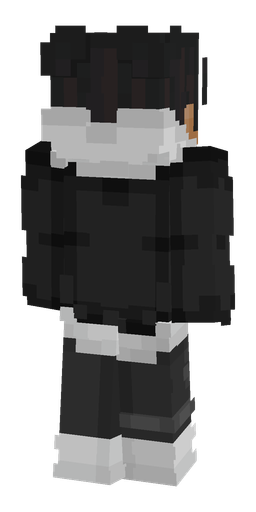 Black skin: body, back render