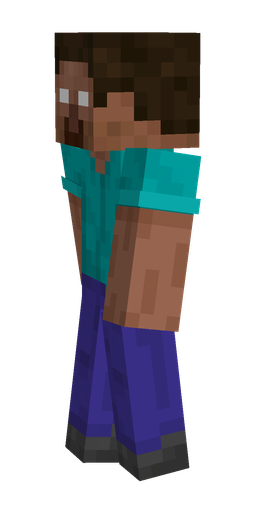 Blue skin: body, left side render