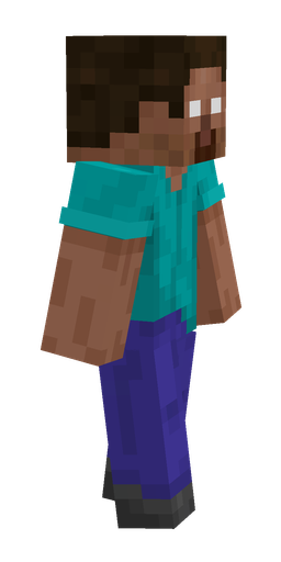 Blue skin: body, right side render