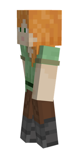 Green skin: body, left side render