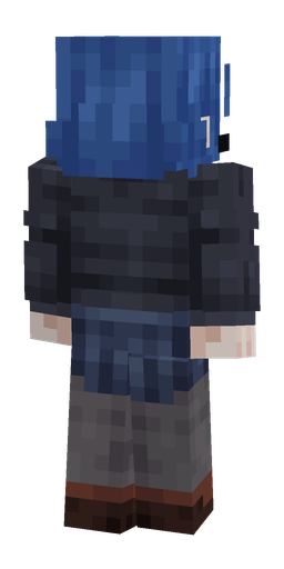 Black skin: body, back render