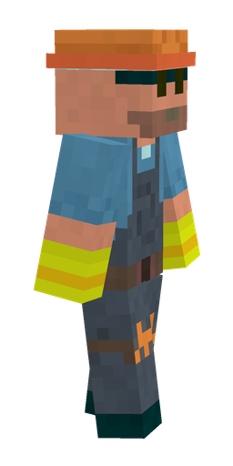 Blue skin: body, right side render