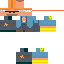 Blue skin: raw texture render