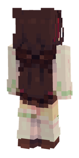 Orange skin: body, back render