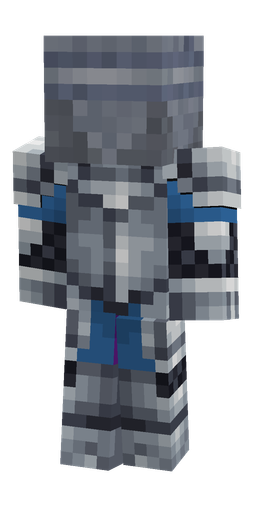 Black skin: body, back render