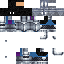 Black skin: raw texture render