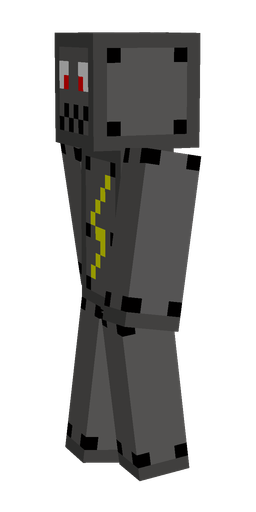 Black skin: body, left side render