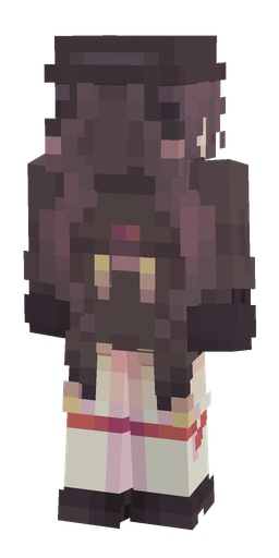 Black skin: body, back render