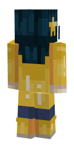 Blue skin: body, back render