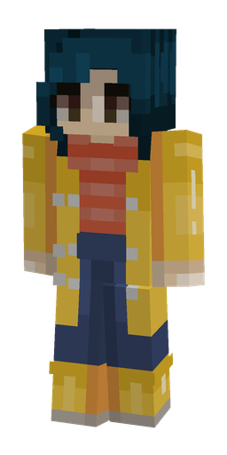 Blue skin: body, front render