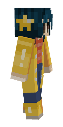 Blue skin: body, right side render
