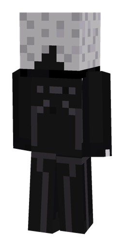 Black skin: body, back render