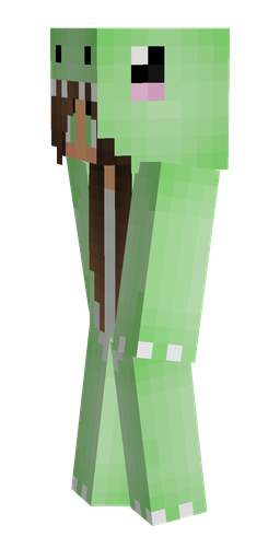 Brown skin: body, left side render