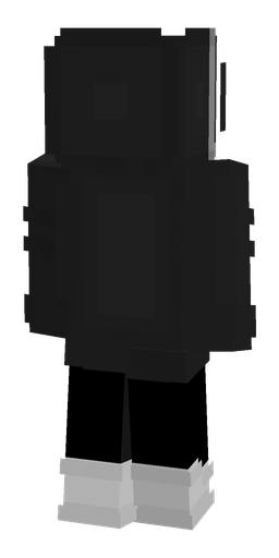 Black skin: body, back render