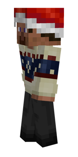 Black skin: body, left side render