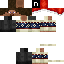 Black skin: raw texture render