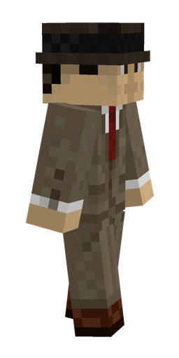 Brown skin: body, right side render
