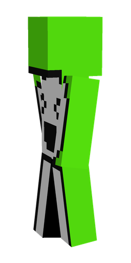 Green skin: body, left side render