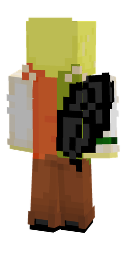 Brown skin: body, back render