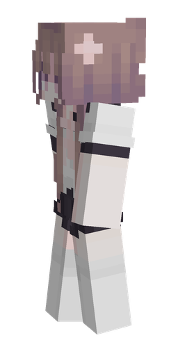 Pink skin: body, left side render