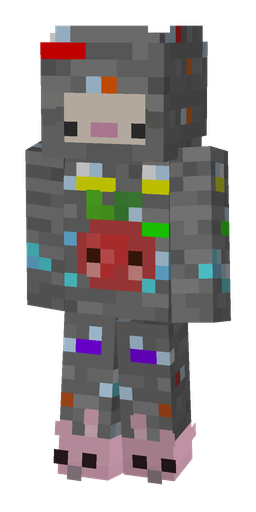 Black skin: body, front render