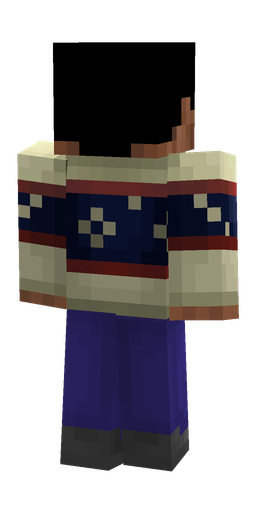 Black skin: body, back render