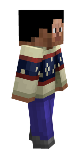 Black skin: body, right side render