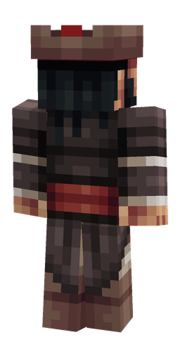 Black skin: body, back render