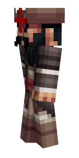 Black skin: body, left side render