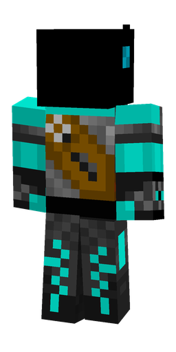 Black skin: body, back render