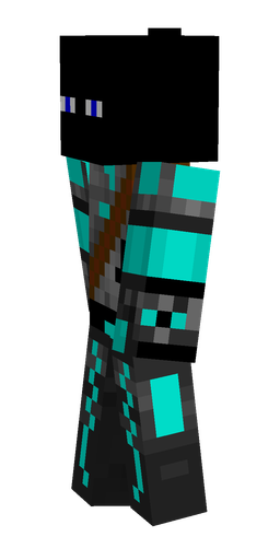 Black skin: body, left side render