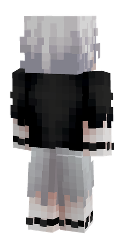 Black skin: body, back render