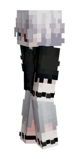 Black skin: body, left side render