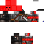 Black skin: raw texture render